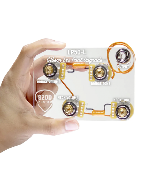 920D Custom Les Paul Upgraded Wiring Harness With Long Shaft Pots