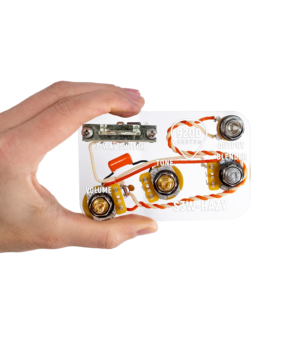 920D Custom Strat 3-Way Late 60's Upgraded Wiring Harness with Treble Bleed and Middle Pickup Blend