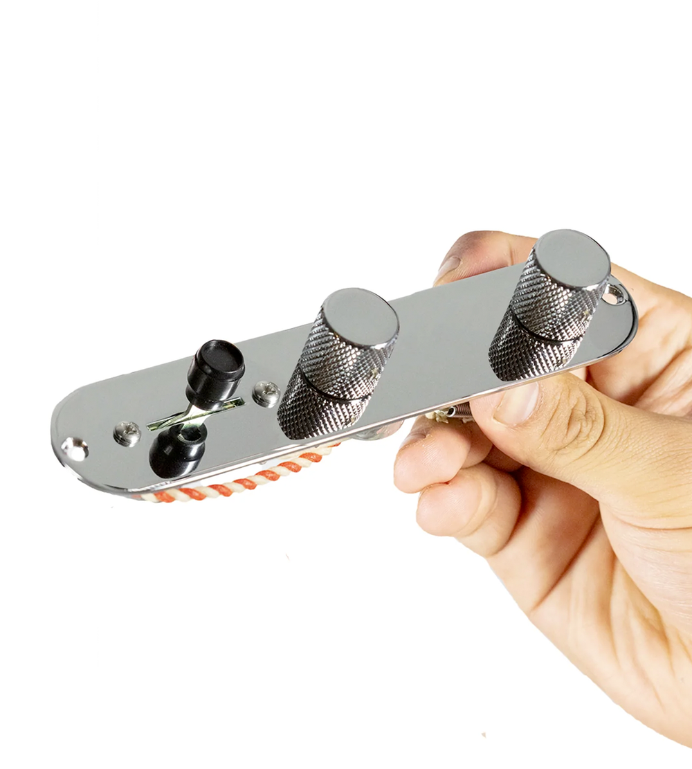 920D Custom Tele Chrome 4-Way Control Plate Upgrade