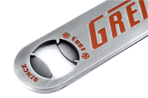 Official Gretsch Logo Beer Bottle Opener Brushed Aluminum, Guitar Player Gift