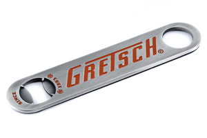 Official Gretsch Logo Beer Bottle Opener Brushed Aluminum, Guitar Player Gift