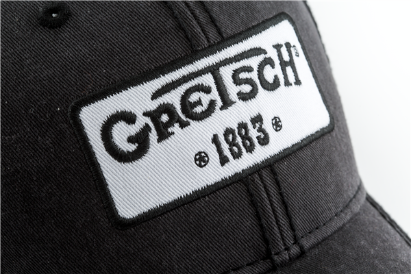 Genuine Gretsch Guitars Black Trucker Hat, 1883 Logo