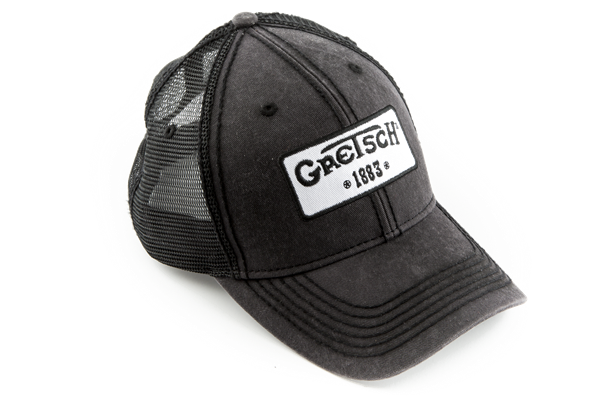 Genuine Gretsch Guitars Black Trucker Hat, 1883 Logo