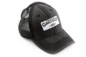 Genuine Gretsch Guitars Black Trucker Hat, 1883 Logo
