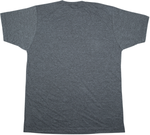 Genuine Gretsch 45 RPM Logo Men's T-Shirt, Heather Charcoal Gray, S (SMALL)