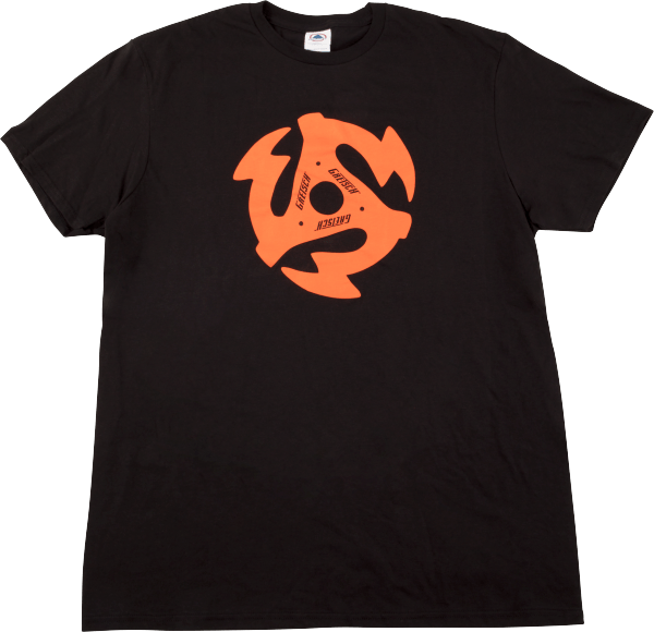 Gretsch Guitars 45 RPM Men's T-Shirt, Black, EXTRA LARGE (XL)