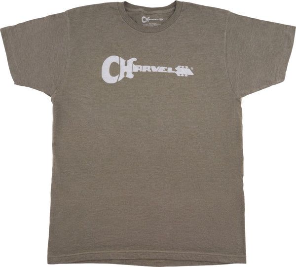 Charvel Guitar Logo T-Shirt, Heather Green, S (SMALL) 992-2475-406