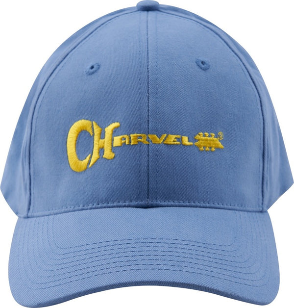 Charvel Guitars 3D Logo Hat, Blue and Yellow, One-Size Fits All 992-3324-001