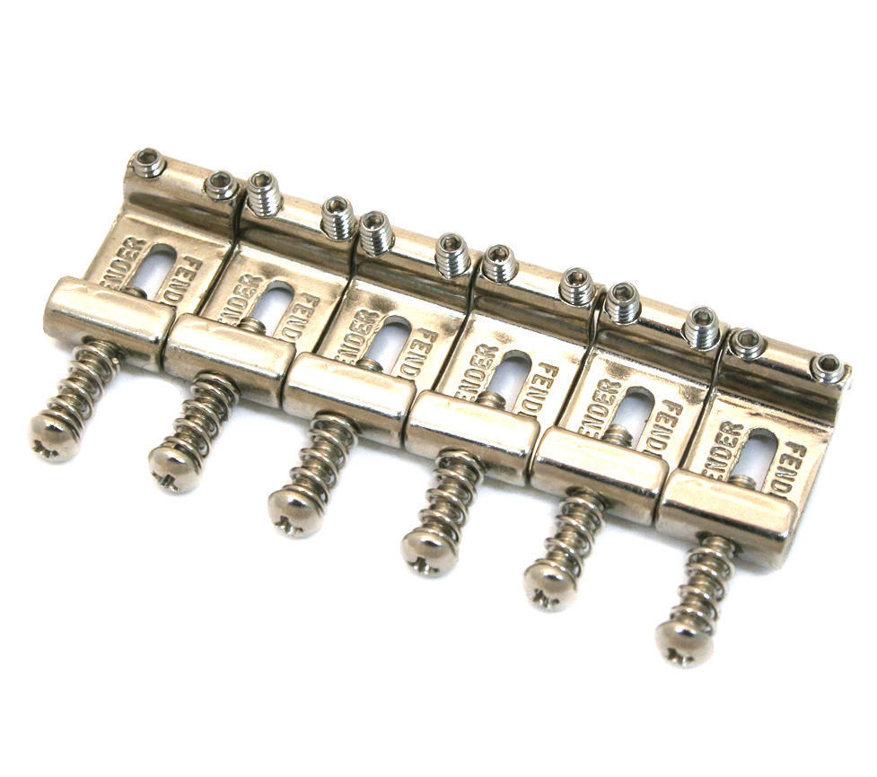 Genuine Fender Logo Stamped Saddles '08-Up American Standard Stratocaster/Strat