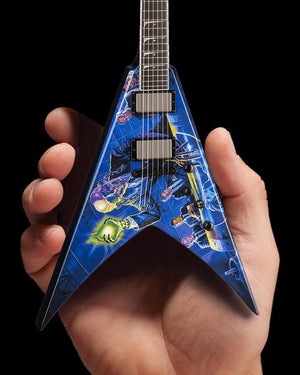 AXE HEAVEN MEGADETH - Dave Mustaine Signature V Rust In Peace Miniature Guitar Display Gift