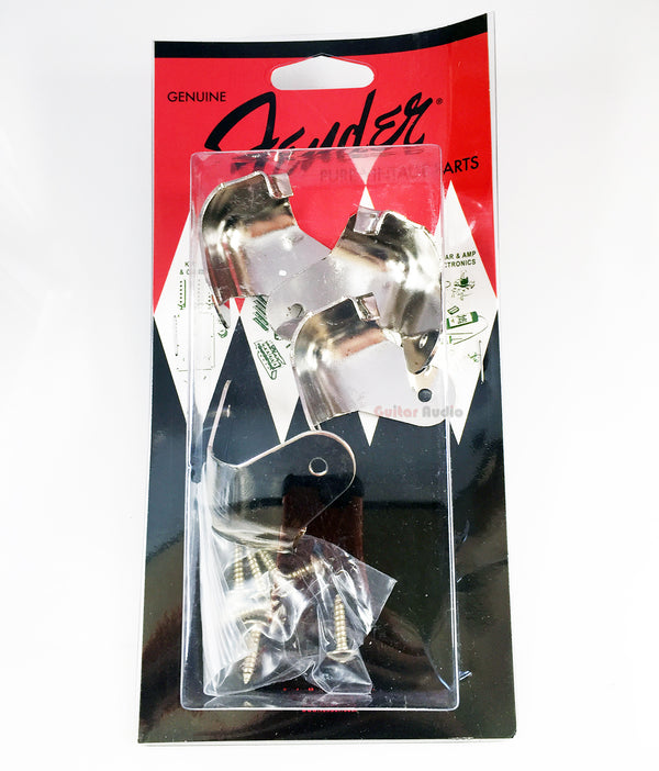 Genuine Fender Universal 2-Screw Amplifier Amp Metal Corners - Set of 4