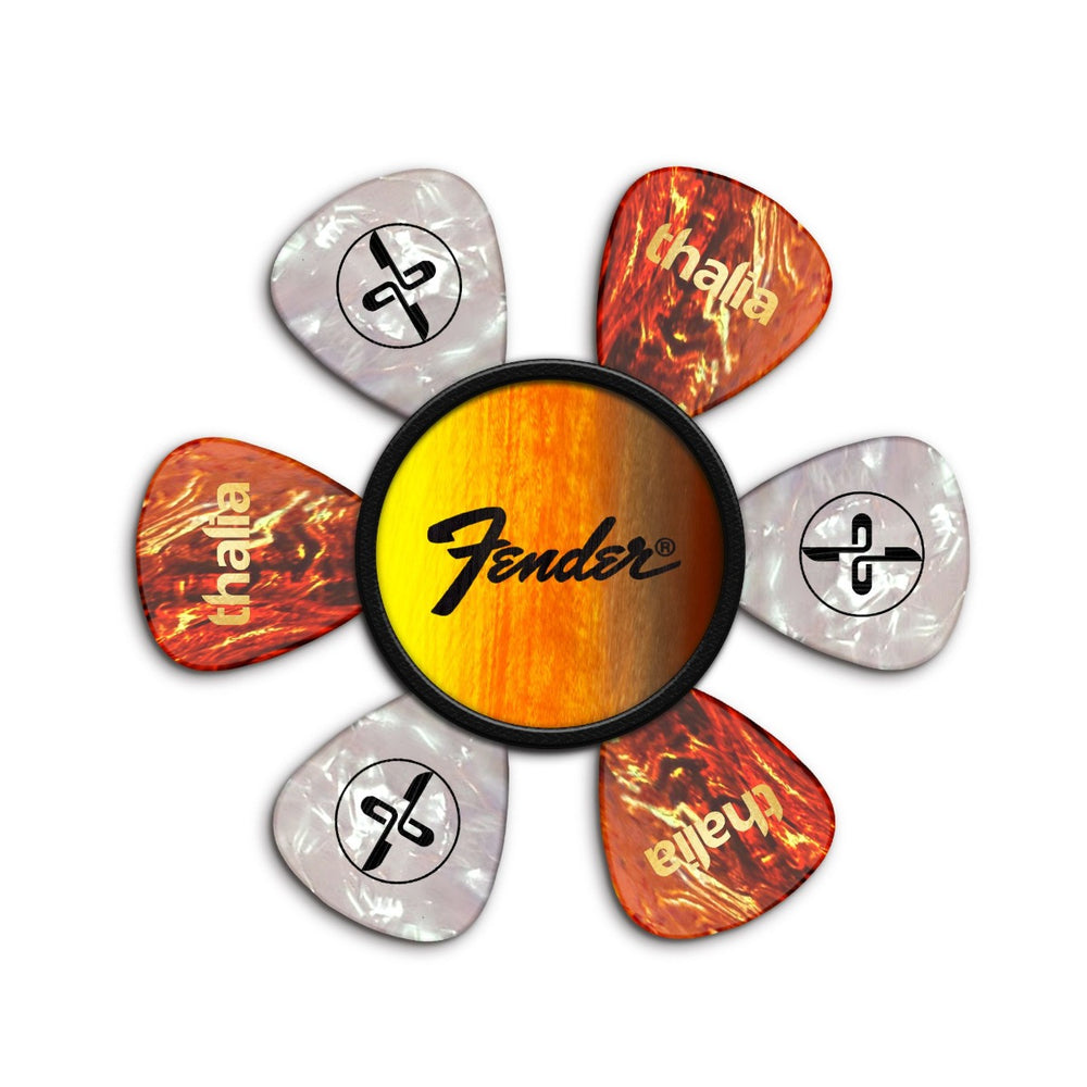 Thalia X Fender Pick Puck, Guitar Pick Holder, Maple/Black Perine Logo