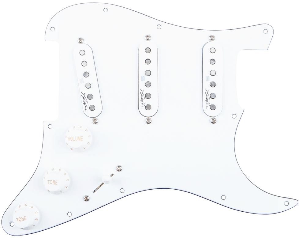 SEYMOUR DUNCAN Jimmy Hendrix Signature VOODOO Loaded WHITE Pickguard for Strat
