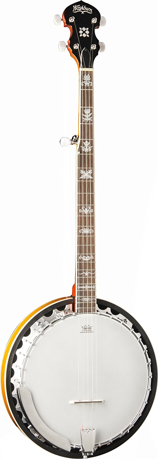 Washburn B10 Americana Series 5-String Banjo, Sunburst Gloss Finish
