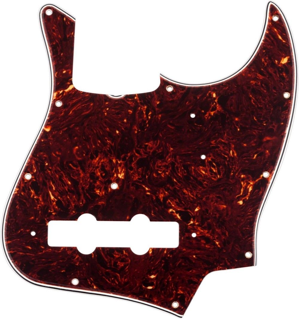 Genuine Fender 11-Hole '64 Jazz/J-Bass Pickguard, 3-Ply, Tortoise Shell