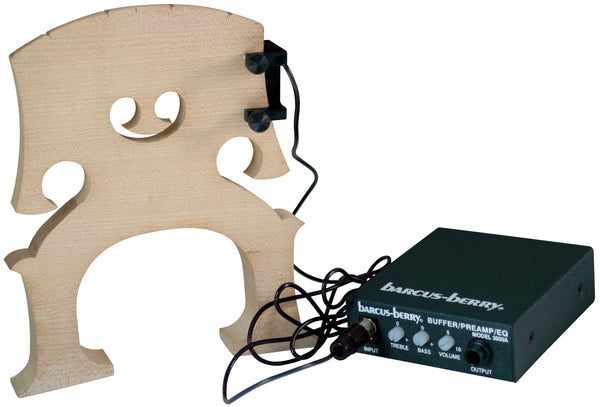 Barcus-Berry B3150 Upright Bass Clamp-On Piezeo Transducer Pickup w/ Preamp