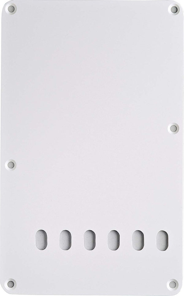 Genuine Fender 1-Ply Vintage Style 6-Hole Stratocaster/Strat Back Plate - WHITE