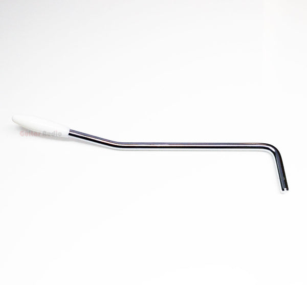 Genuine Fender Chrome Tremolo Arm Whammy Bar w/White Tip for MIJ '65 Mustang