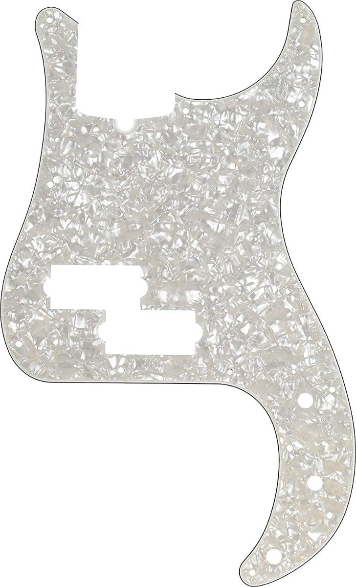 Genuine Fender Modern Standard Precision Bass Pickguard 13-Hole, Aged White Moto