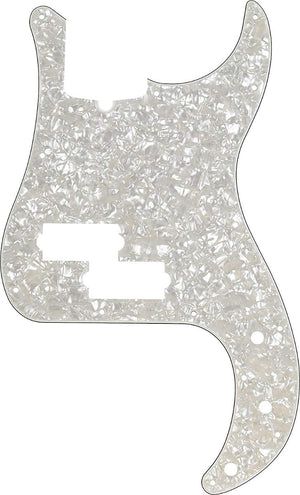 Genuine Fender Modern Standard Precision Bass Pickguard 13-Hole, Aged White Moto