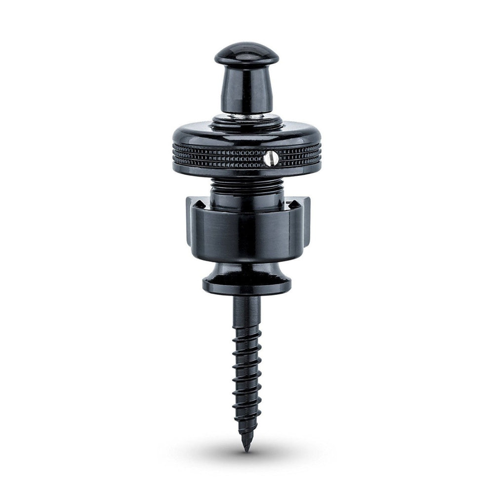 Genuine Schaller BLACK S-Lock Guitar Strap Locks Pair/Set, Made in Germany