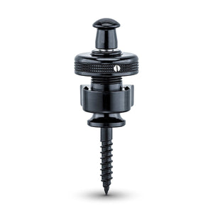 Genuine Schaller BLACK S-Lock Guitar Strap Locks Pair/Set, Made in Germany