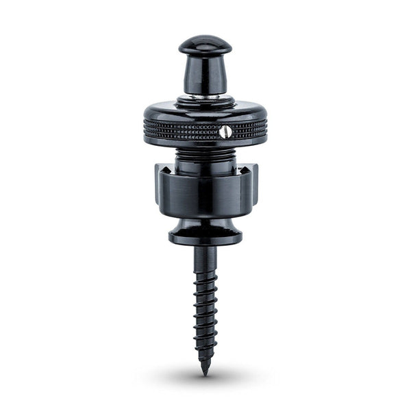 Genuine Schaller BLACK S-Lock Guitar Strap Locks Pair/Set, Made in Germany