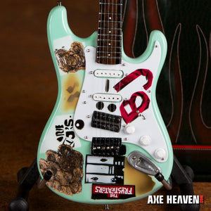 AXE HEAVEN Billie Joe Armstrong Signature BJ Blue Miniature Guitar Display Gift