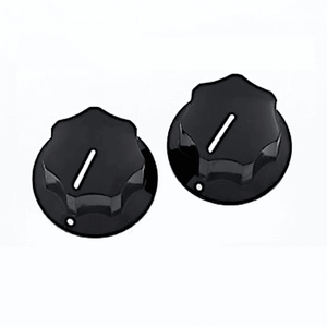 Allparts Jass Bass Knobs for Fender Mustang (Set of 2), BLACK