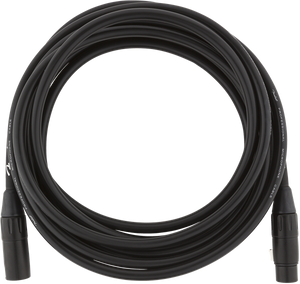 Fender Professional Series Pro Audio XLR Black Microphone/Mic Cable - 15' ft