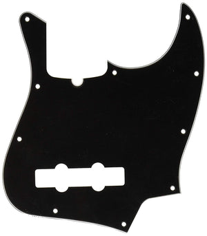 Genuine Fender Modern American Standard Jazz Bass Pickguard 10-Hole, BLACK 3-Ply