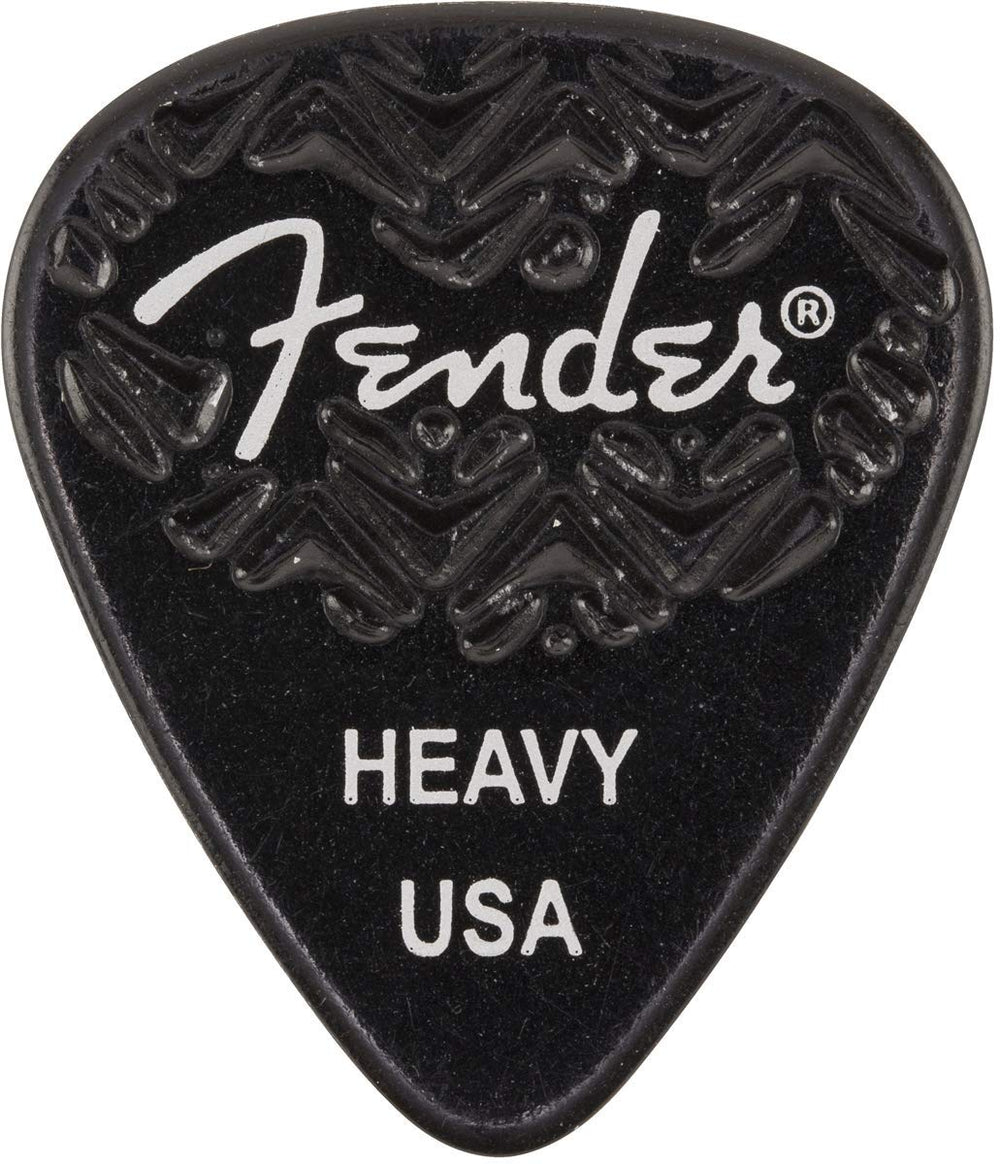 Genuine Fender Wavelength 351 Guitar Picks (6 Pack) HEAVY, BLACK