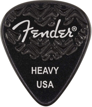 Genuine Fender Wavelength 351 Guitar Picks (6 Pack) HEAVY, BLACK