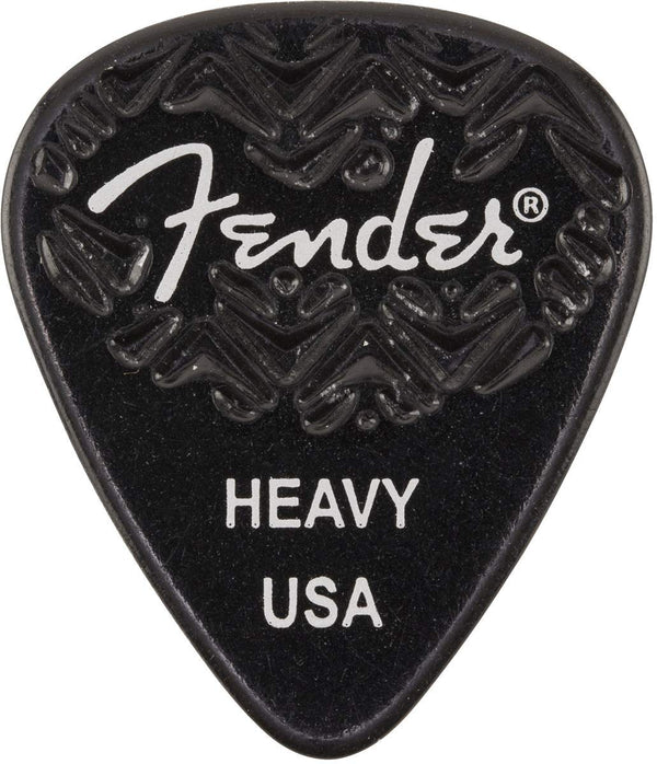 Genuine Fender Wavelength 351 Guitar Picks (6 Pack) HEAVY, BLACK