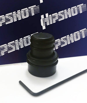 Hipshot O-Ring STACKED Guitar and Bass Control Knob - BLACK (80610B)