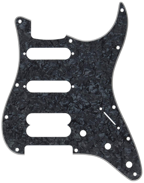 Genuine Fender American Standard Strat Pickguard 11-Hole 1HB/2SC Black Pearl