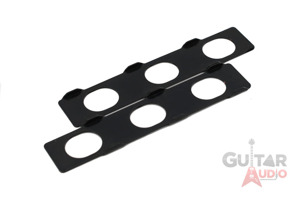 Hipshot UMP Universal Mounting Plate Set for 6 In-Line Hipshot Tuners, Black