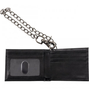 Charvel Limited Edition Genuine Leather Wallet with Chain, Black, 992-2529-100