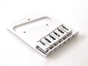 Genuine Fender Standard 6-Saddle MIM Tele / Telecaster Guitar Bridge - CHROME