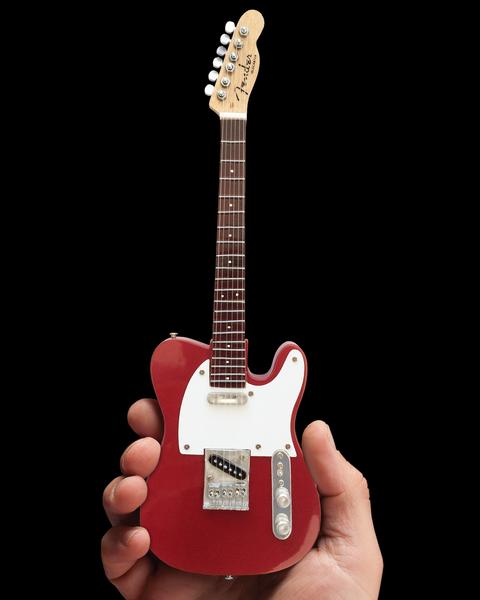AXE HEAVEN Official Candy Apple Red Fender Telecaster/Tele MINIATURE Guitar Gift