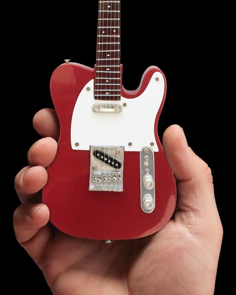 AXE HEAVEN Official Candy Apple Red Fender Telecaster/Tele MINIATURE Guitar Gift