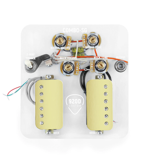 920D Custom Combo Kit for SG With Gold Cool Kids Humbuckers and SG-V Wiring Harness