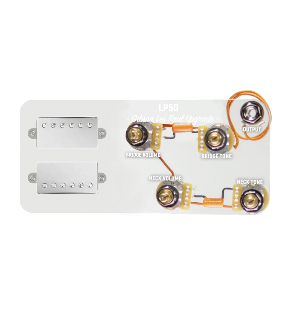 920D Custom Combo Kit for Les Paul With Nickel Cool Kids Humbuckers and LP50-SPLIT Wiring Harness