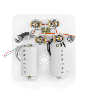 920D Custom Combo Kit for SG With Nickel Cool Kids Humbuckers and SG-V Wiring Harness