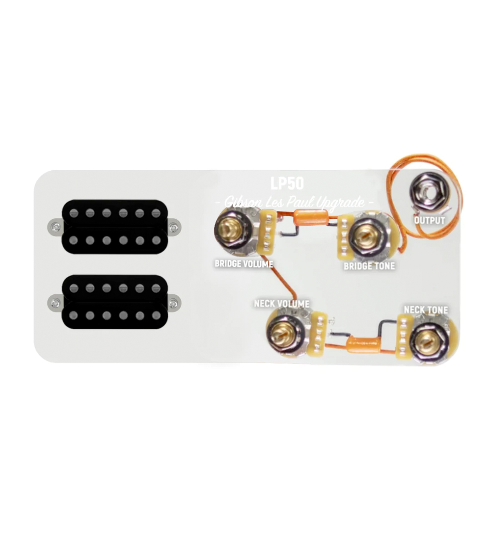 920D Custom Combo Kit for Les Paul With Uncovered Cool Kids Humbuckers and LP50-L Wiring Harness