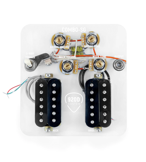 920D Custom Combo Kit for SG With Uncovered Smoothie Humbuckers and SG Wiring Harness