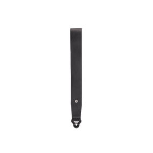 D'Addario 2.5" Wide Auto-Lock Comfort Leather Guitar Strap, Black, 25BAL00