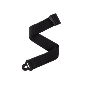 D'Addario Auto-Lock Padded Soft Nylon Guitar Strap, Black Striped, 50BAL01