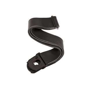 D'Addario Planet Lock Leather Guitar Strap Black 2" Locking Strap, 50PLL00