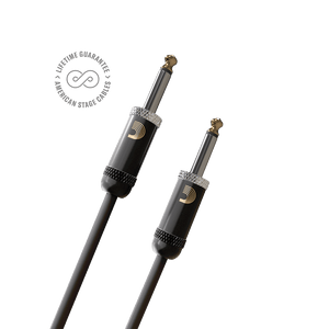 D'Addario American Stage 10' Straight-Ends Guitar Instrument Cable, PW-AMSG-10